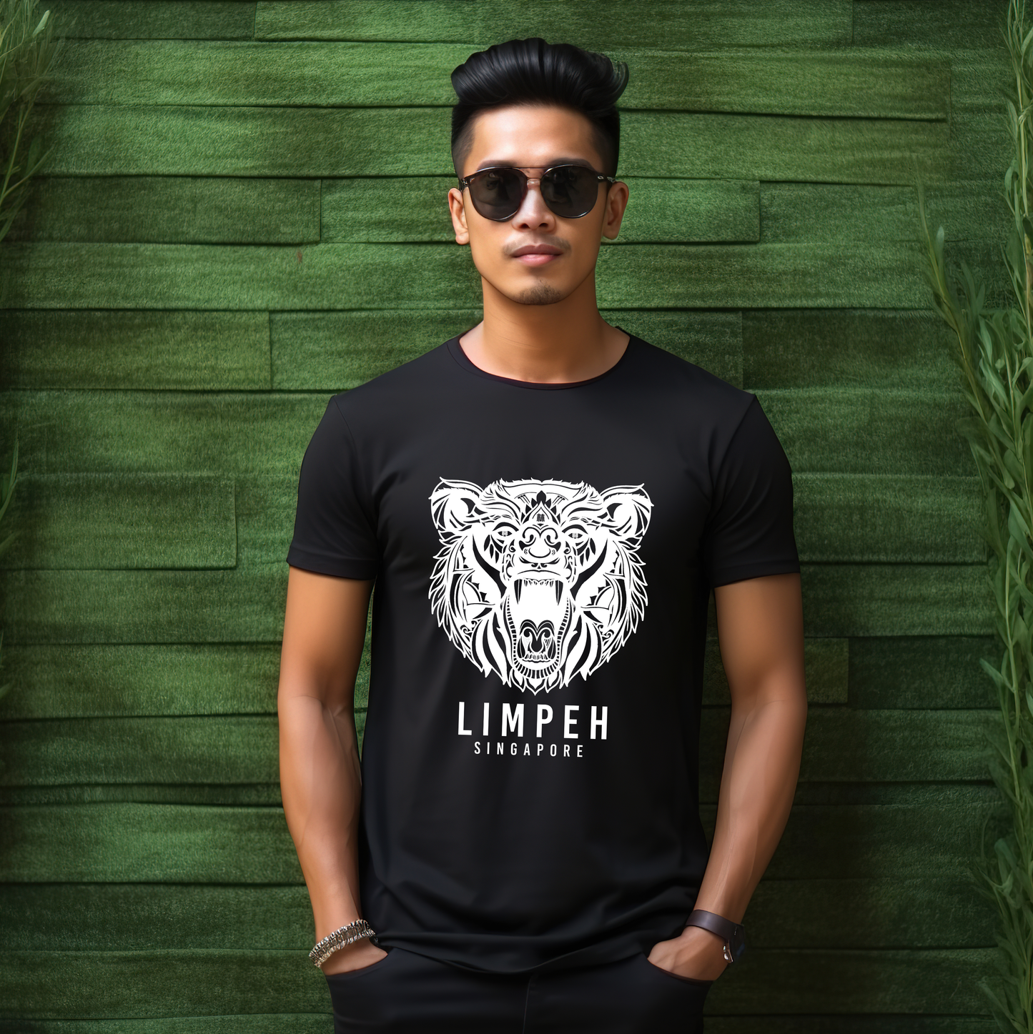 LIMPEH HUAT Bear 发熊 Black Tshirt