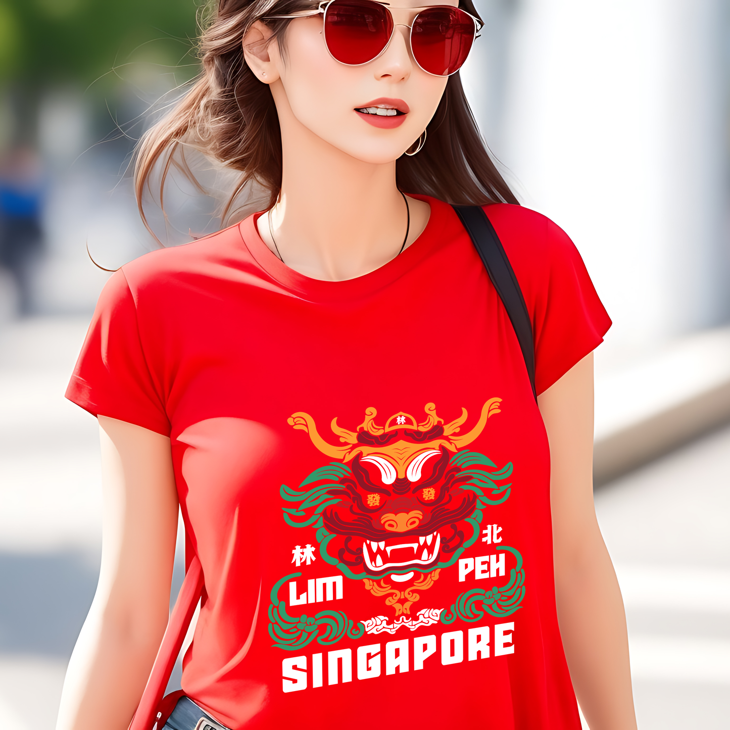 LIMPEH HUAT Dragon Red Tshirt